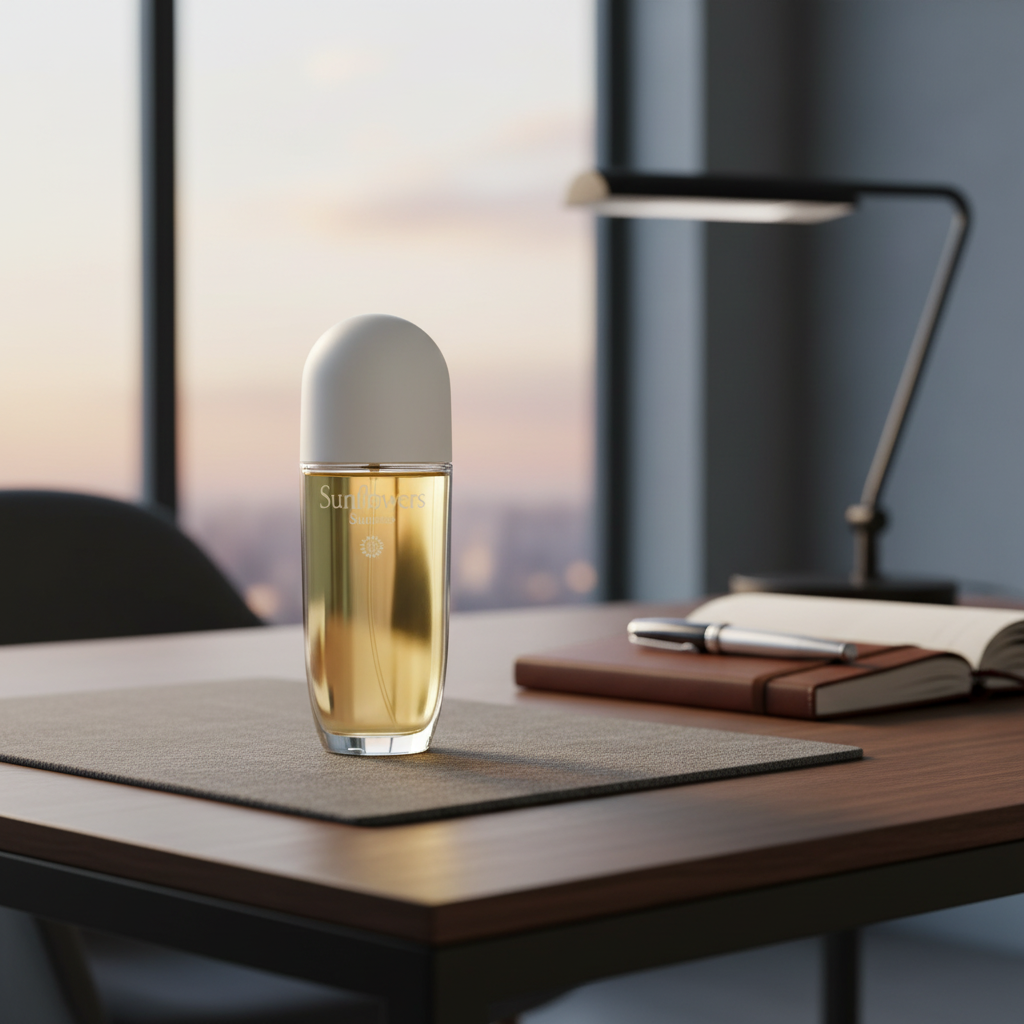 Perfume Sunflowers Sunrise Eau de Toilette Feminino - Elizabeth Arden em ambiente elegante de lifestyle