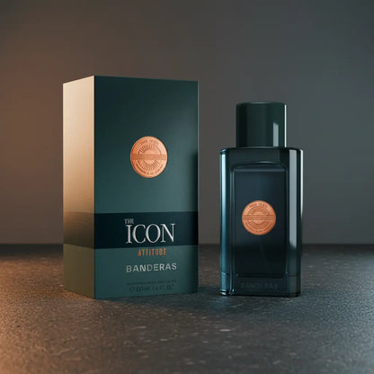 The Icon Attitude Eau de Parfum Masculino - Antonio Banderas - Universo do Perfume