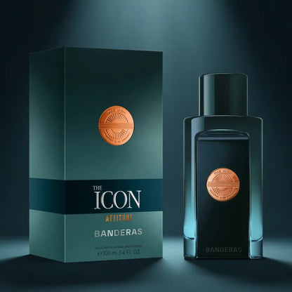 The Icon Attitude Eau de Parfum Masculino - Antonio Banderas - Universo do Perfume