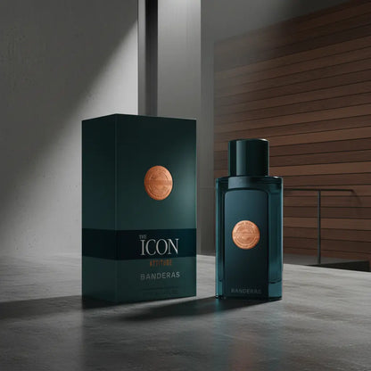 The Icon Attitude Eau de Parfum Masculino - Antonio Banderas - Universo do Perfume