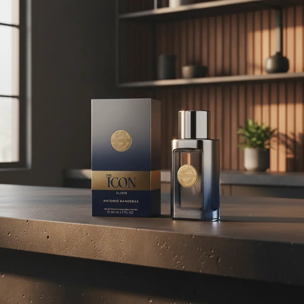 The Icon Elixir Eau de Parfum Masculino - Antonio Banderas - Universo do Perfume