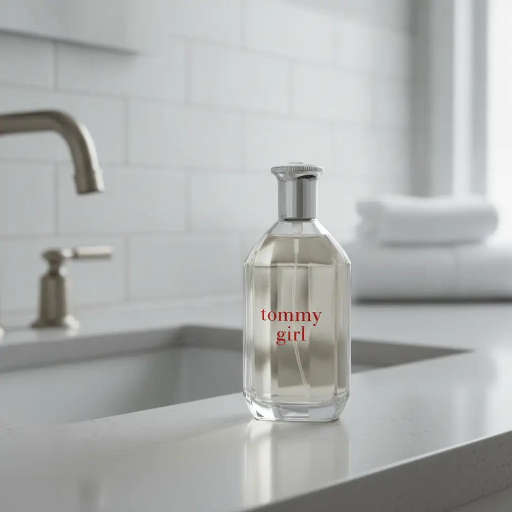 Perfume Tommy Girl Eau de Toilette Feminino - Tommy Hilfiger em ambiente elegante de lifestyle