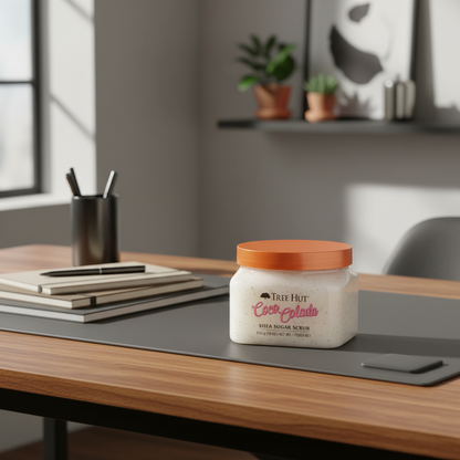 Perfume Tree Hut Coco Colada Shea Sugar Scrub Esfoliante Corporal Unissex - Tree Hut em ambiente elegante de lifestyle
