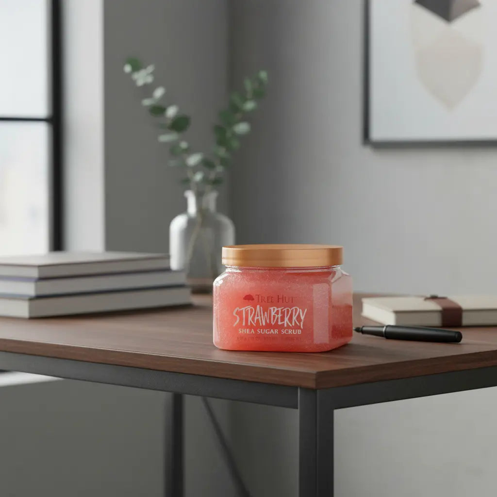 Tree Hut Strawberry Shea Sugar Scrub Esfoliante Corporal - Tree Hut - Universo do Perfume