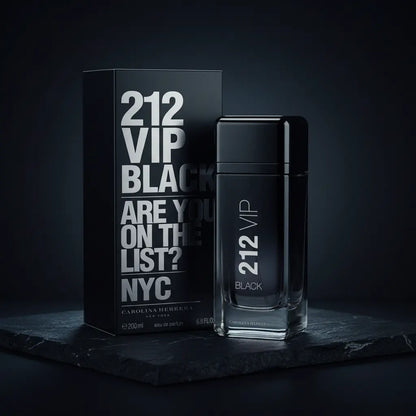 212 Vip Black Eau de Parfum Masculino - Carolina Herrera - Universo do Perfume