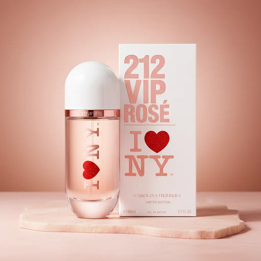 212 Vip Rose I Love Ny Eau de Parfum Feminino - Carolina Herrera - Universo do Perfume