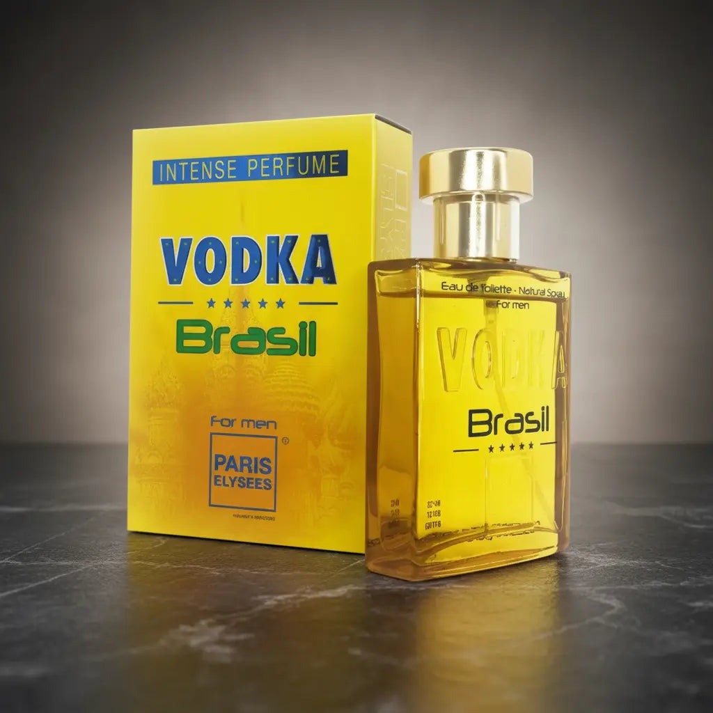 Vodka Brasil Amarelo For Men Eau de Toilette Masculino - Paris Elysees - Universo do Perfume
